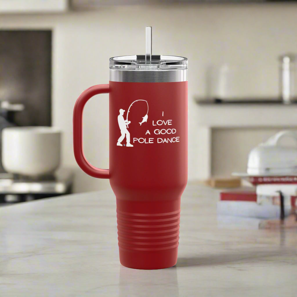 Pole Dance Polar Camel Insulated Travel Mug, 40oz