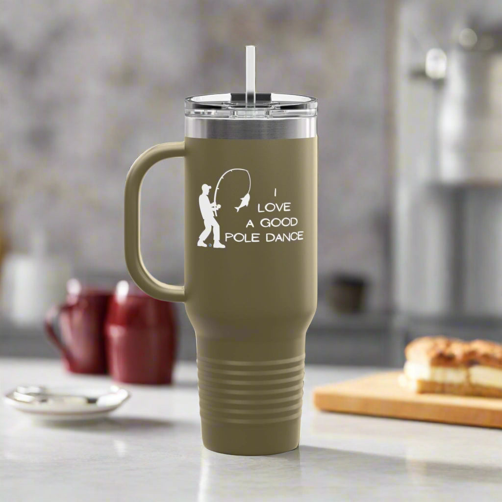 Pole Dance Polar Camel Insulated Travel Mug, 40oz