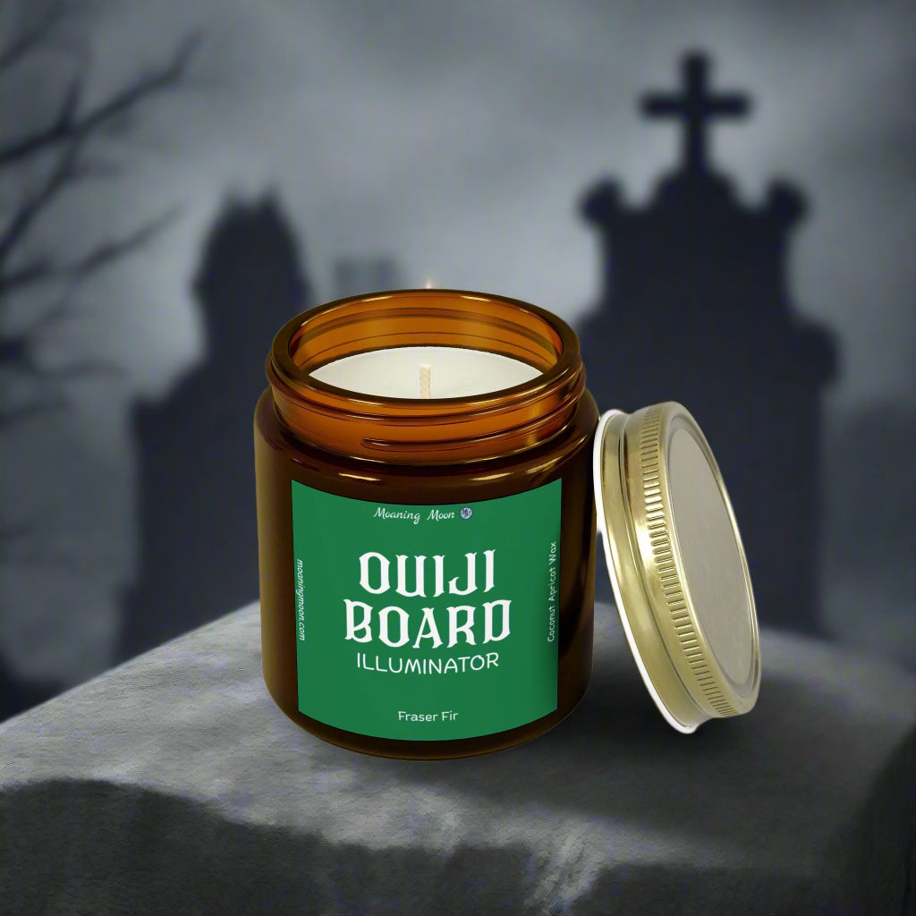 Ouiji Board Illuminator - Fraser Fir, Coconut Apricot Wax Candle