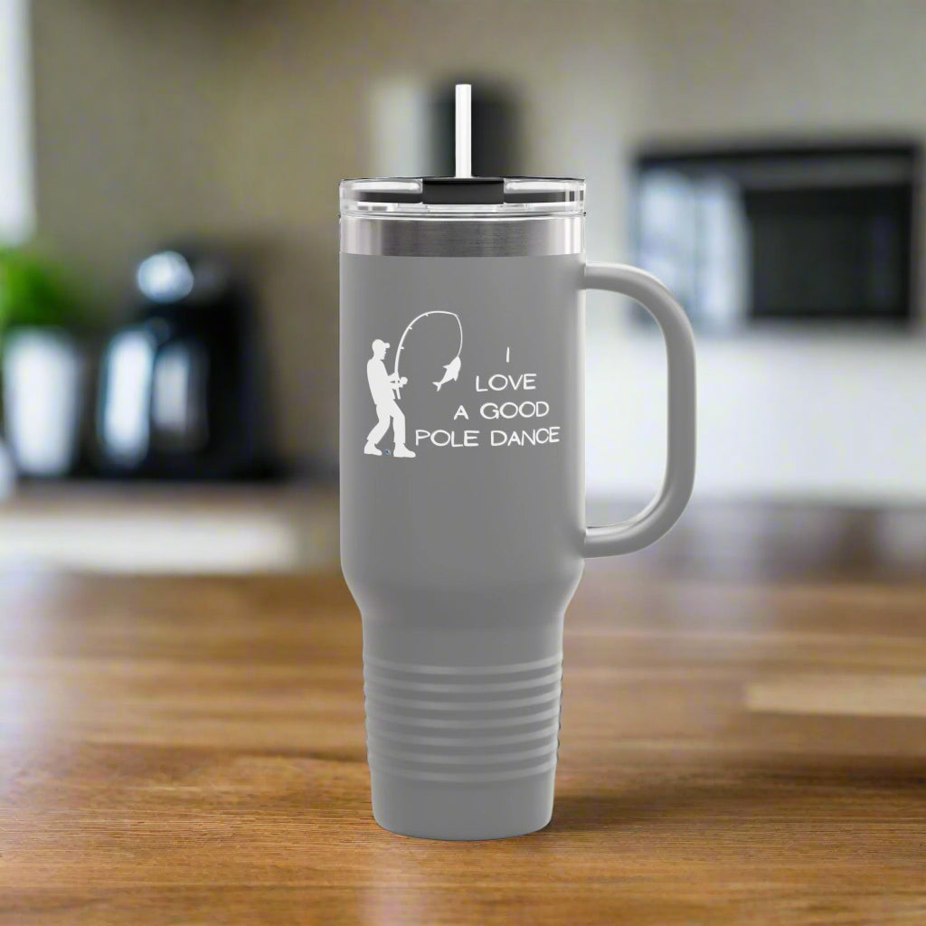Pole Dance Polar Camel Insulated Travel Mug, 40oz