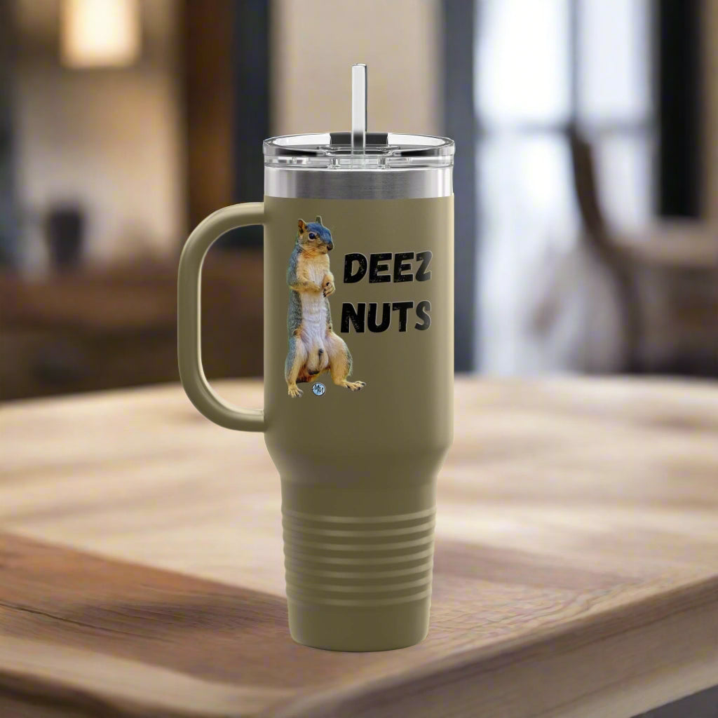 Deez Nuts Polar Camel Insulated Travel Mug, 40oz