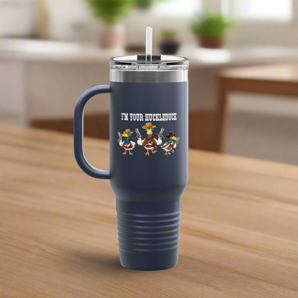 Huckleduck Polar Camel Insulated Travel Mug, 40oz