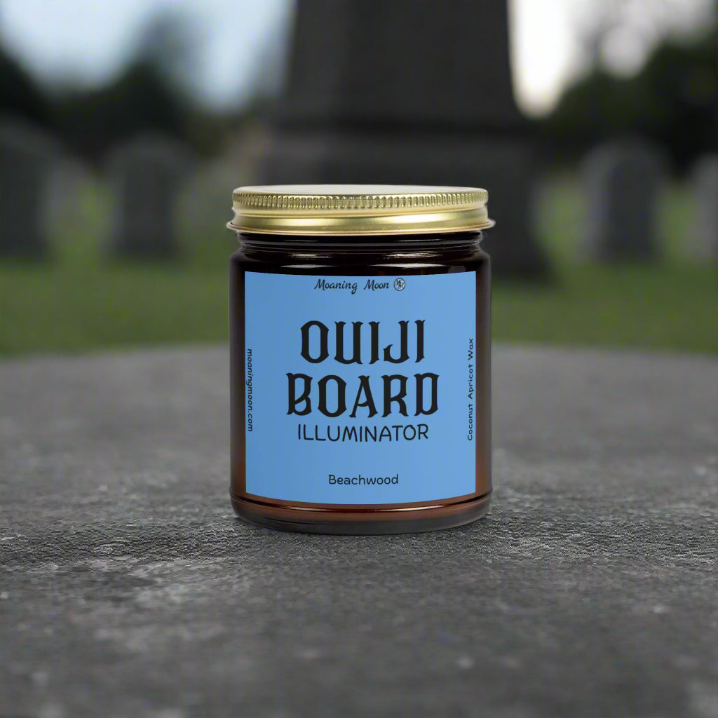Ouiji Board Illuminator - Beachwood, Coconut Apricot Wax Candle