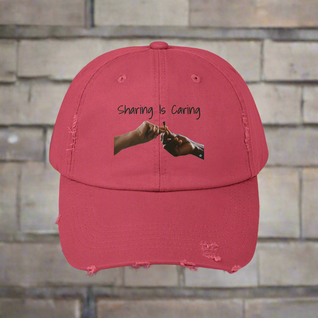 Sharing Is Caring Joint Distressed Cap