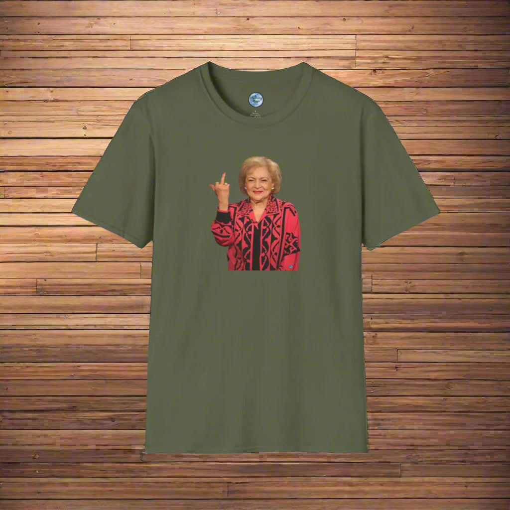 Betty White Middle Finger Men's T-Shirt