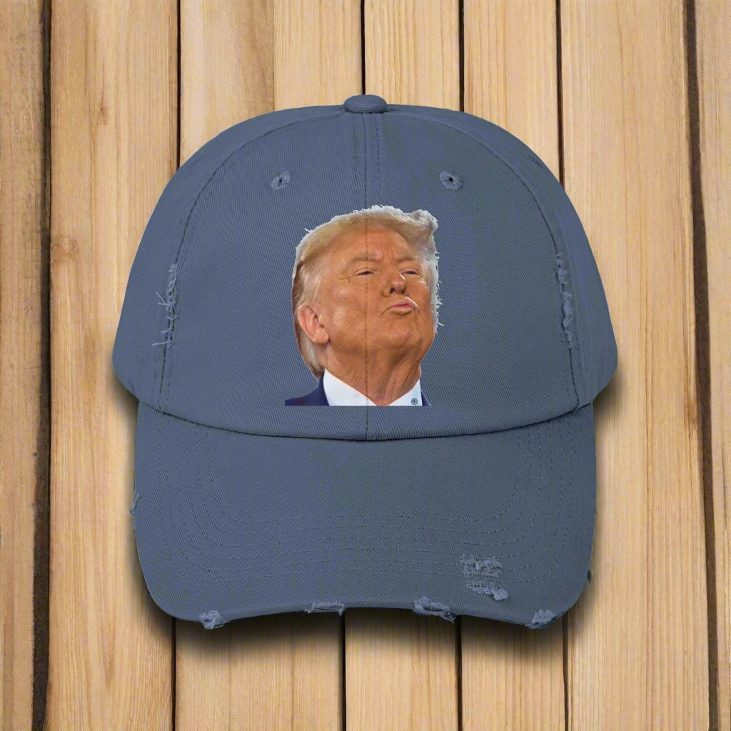 Trump Kiss Distressed Cap