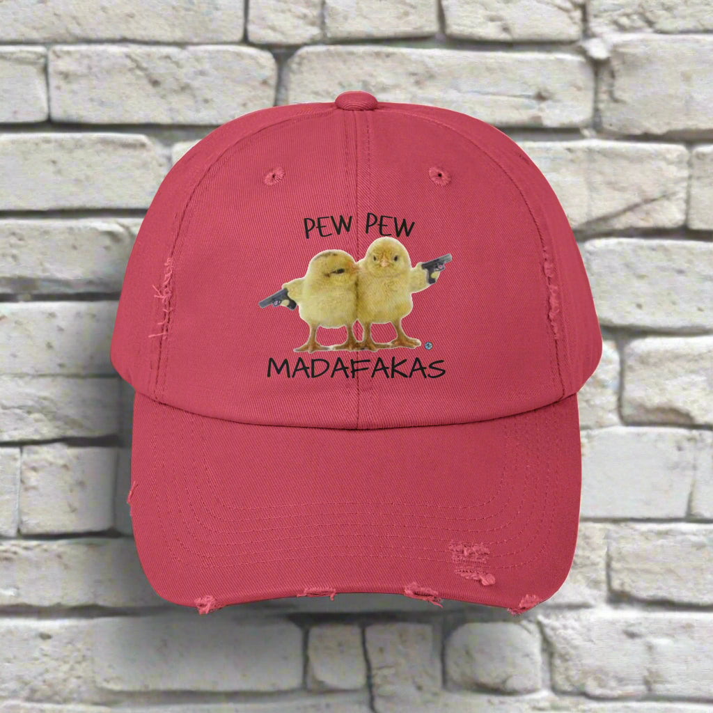 Pew Pew Distressed Cap