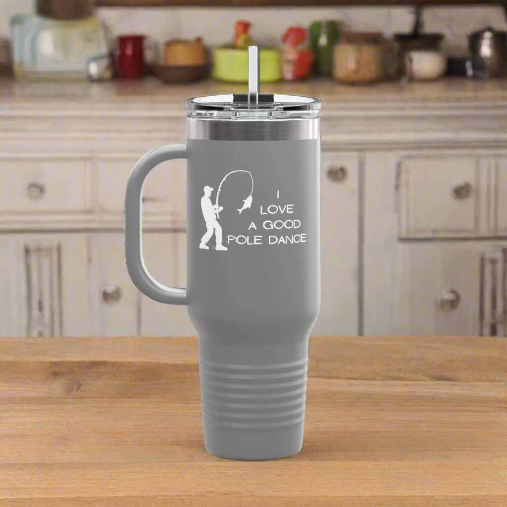 Pole Dance Polar Camel Insulated Travel Mug, 40oz