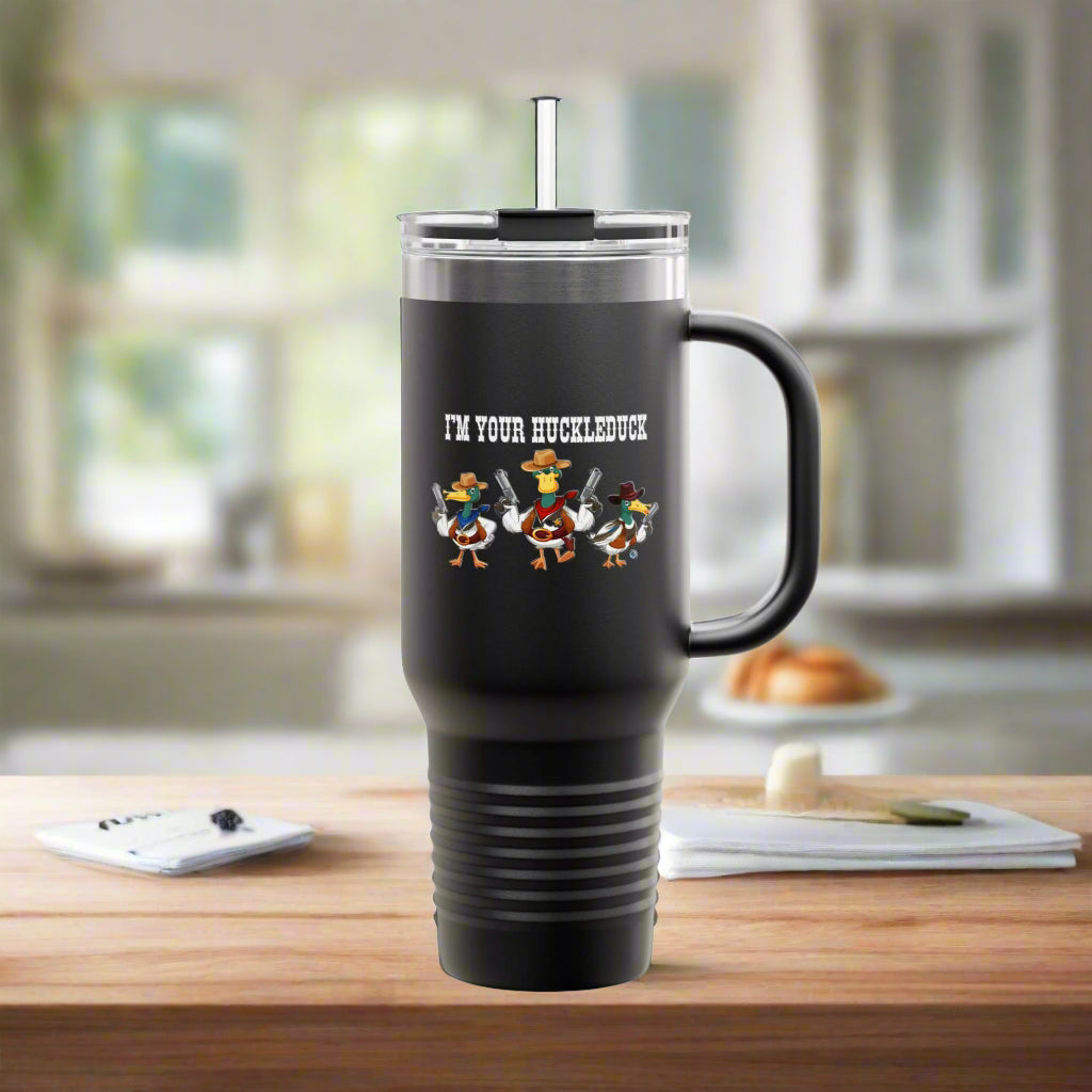 Huckleduck Polar Camel Insulated Travel Mug, 40oz