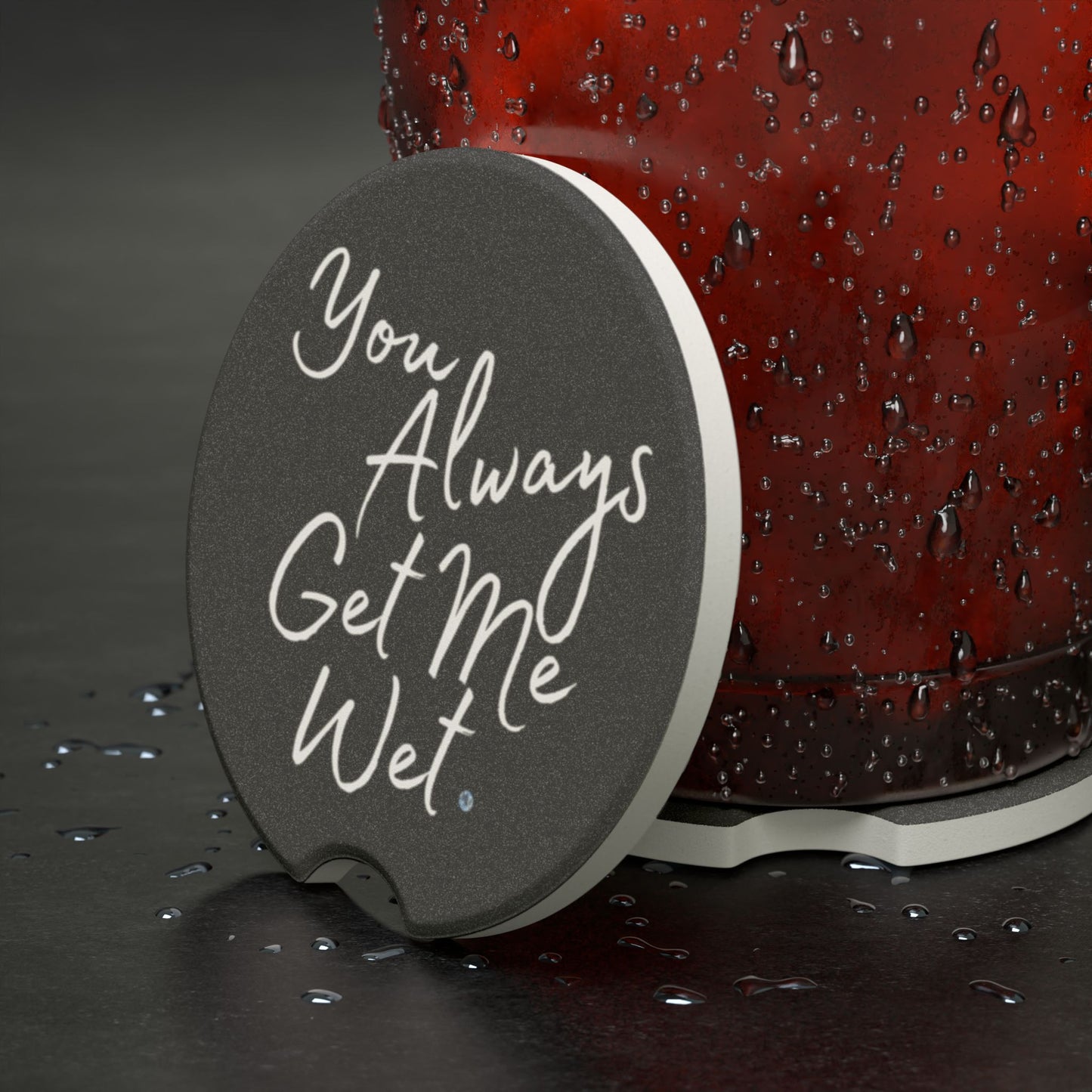 Get Me Wet Soapstone Car Coaster