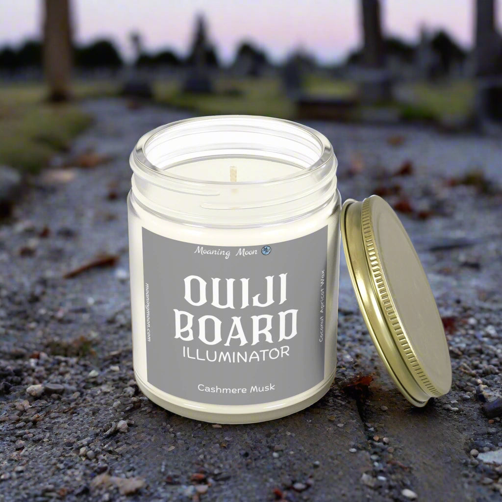 Ouiji Board Illuminator - Cashmere Musk, Coconut Apricot Wax Candle