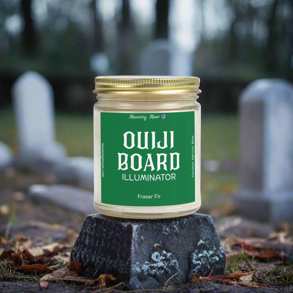 Ouiji Board Illuminator - Fraser Fir, Coconut Apricot Wax Candle