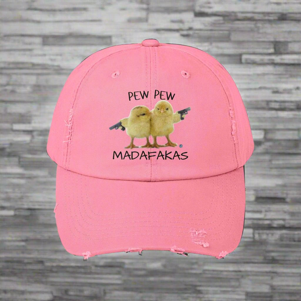 Pew Pew Distressed Cap