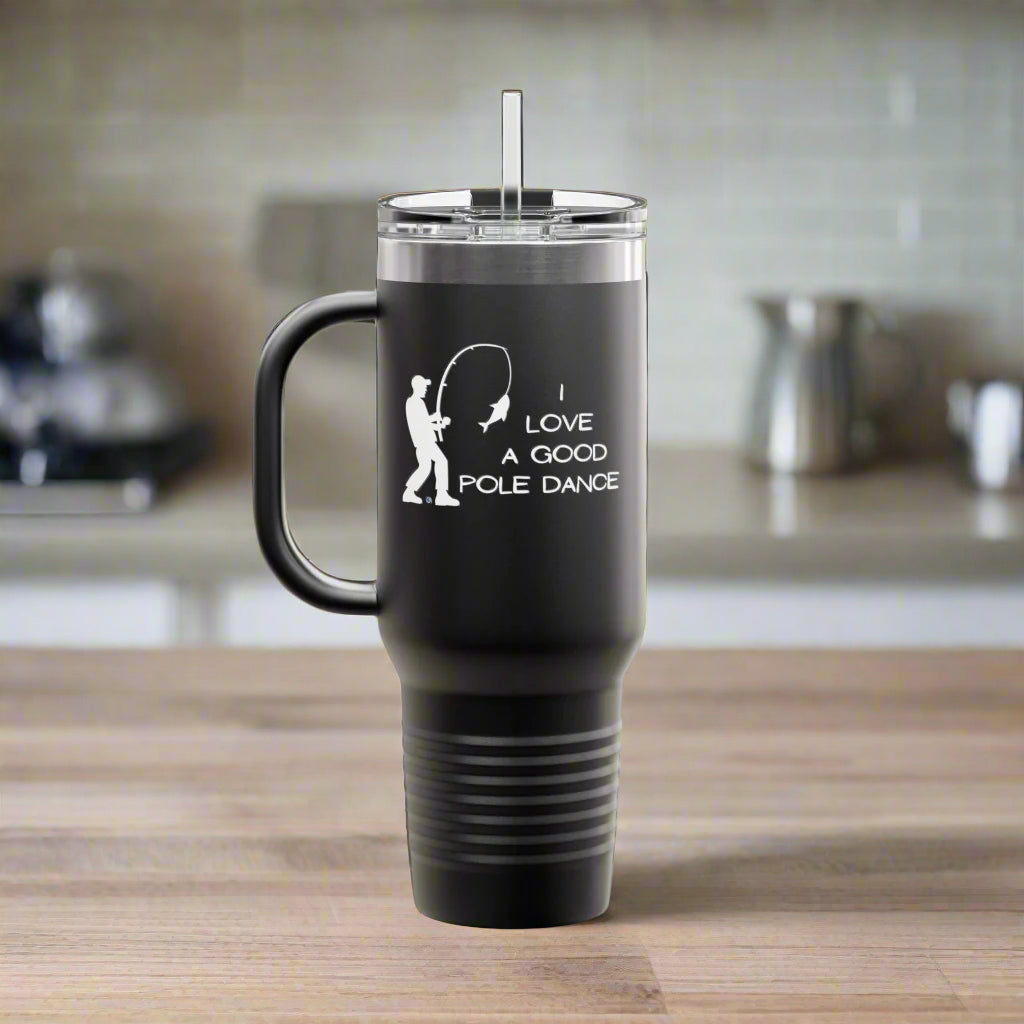 Pole Dance Polar Camel Insulated Travel Mug, 40oz