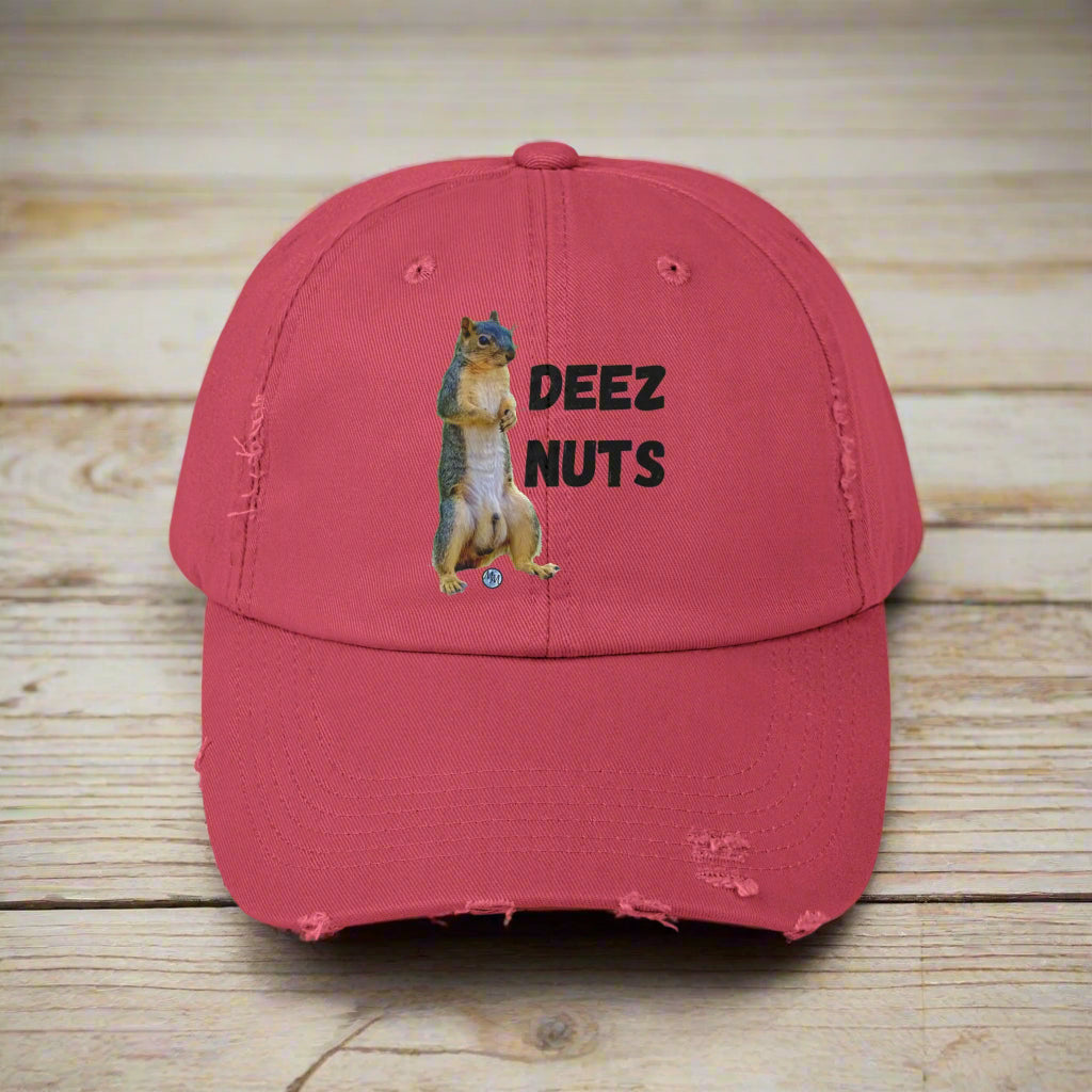 Deez Nuts Distressed Cap
