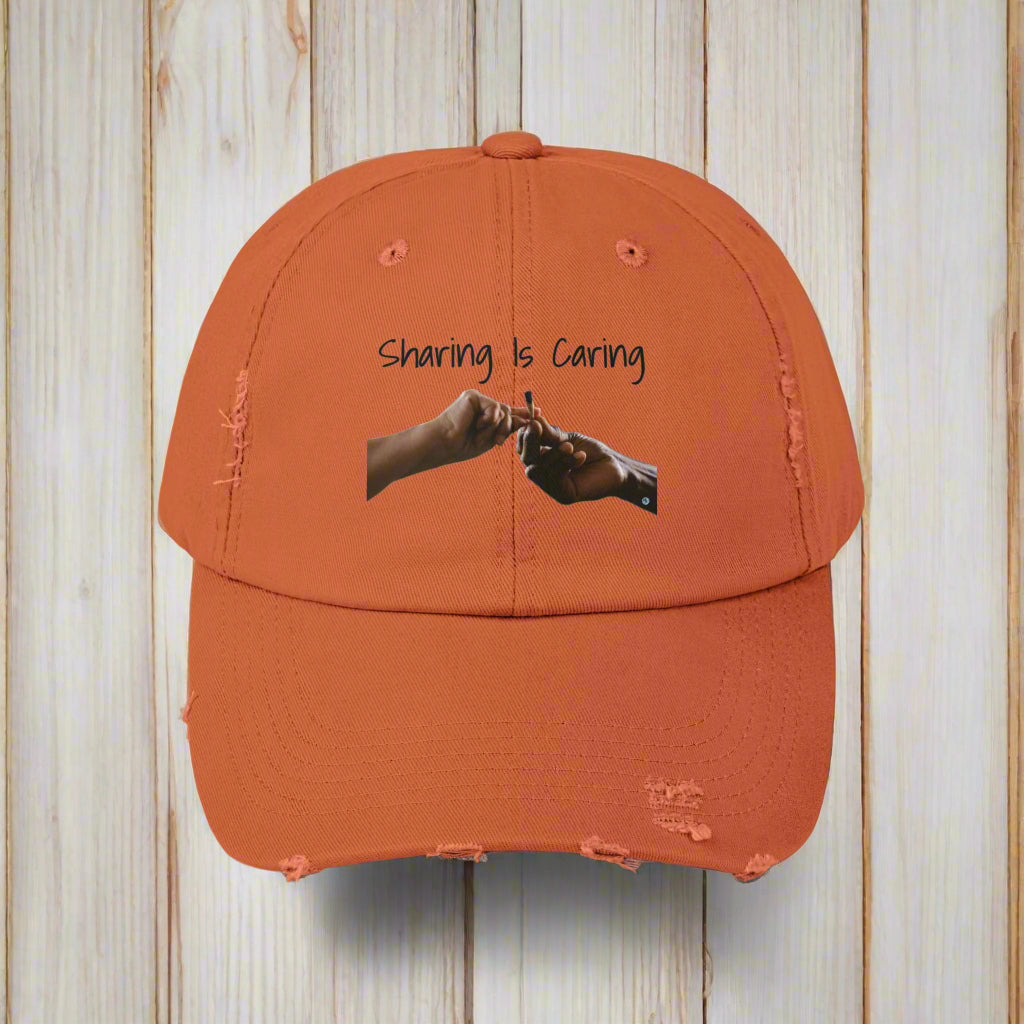 Sharing Is Caring Joint Distressed Cap