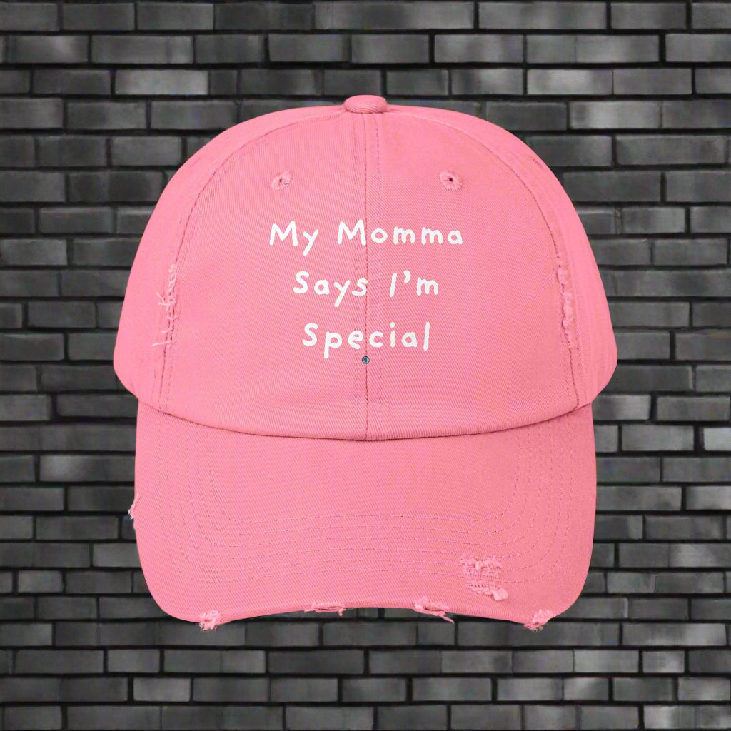 My Momma Says I'm Special Distressed Cap