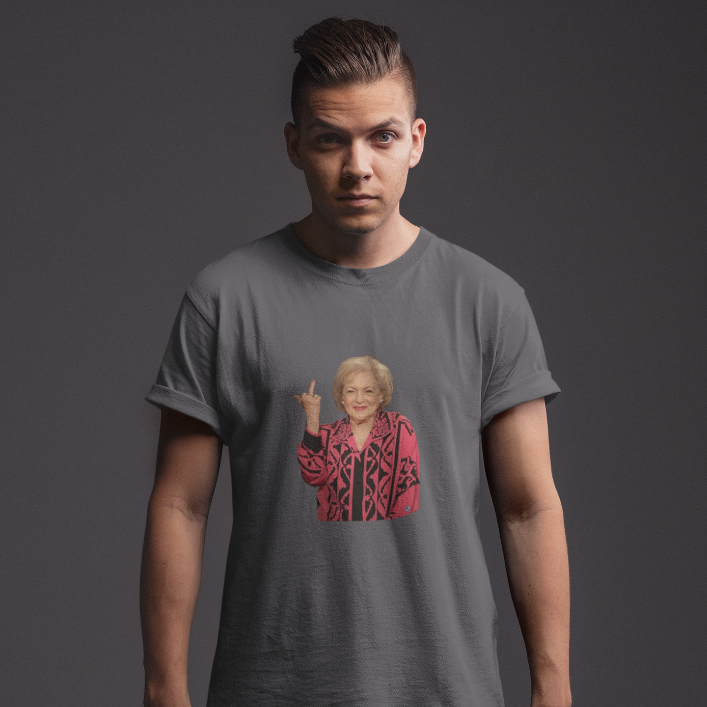Betty White Middle Finger Men's T-Shirt