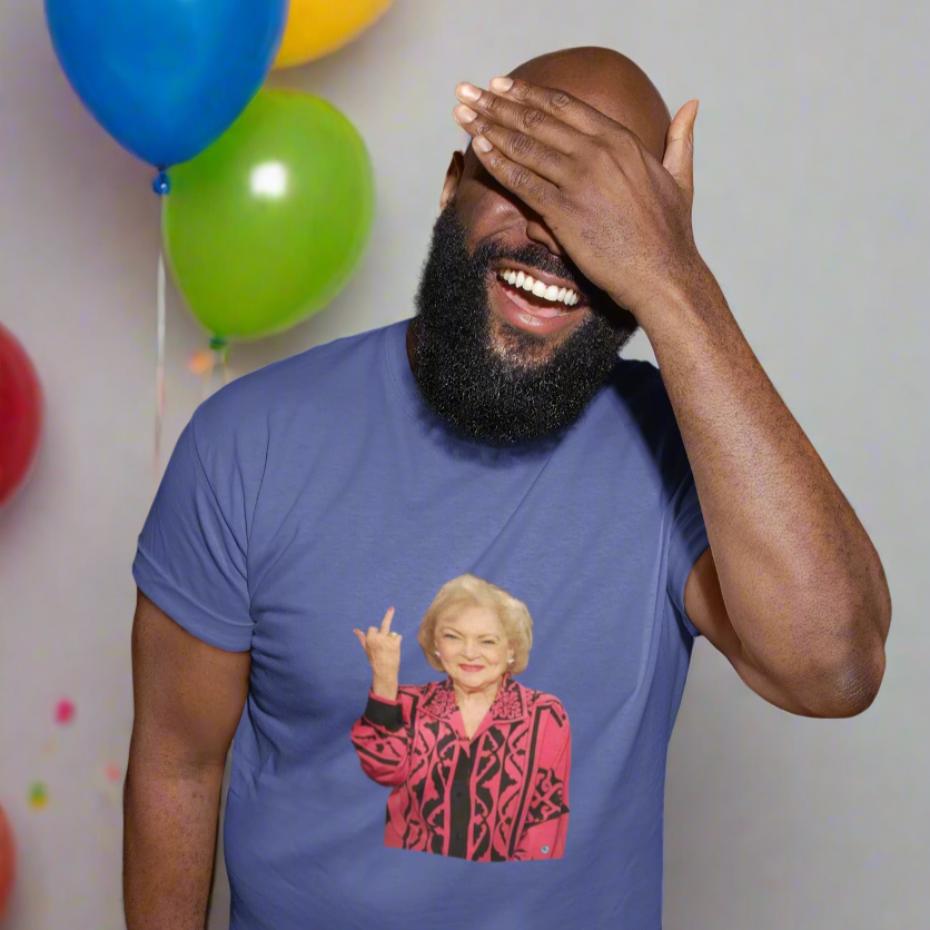 Betty White Middle Finger Men's T-Shirt