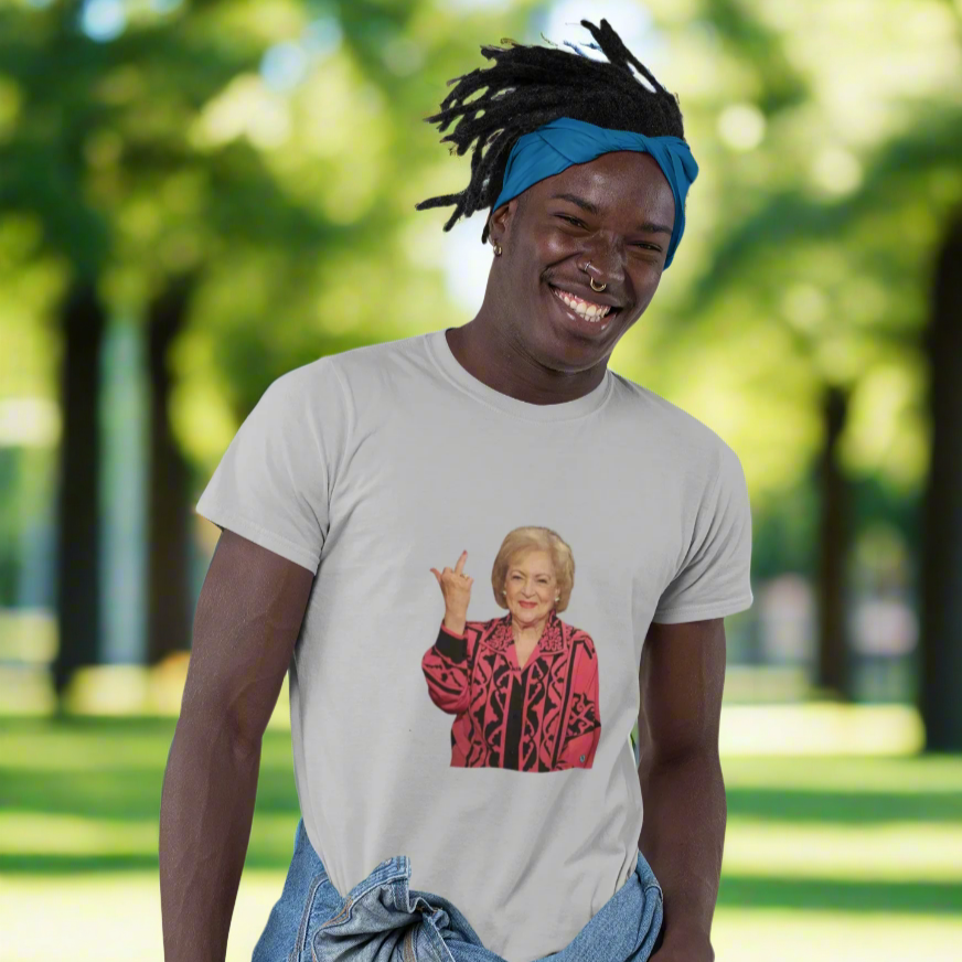Betty White Middle Finger Men's T-Shirt