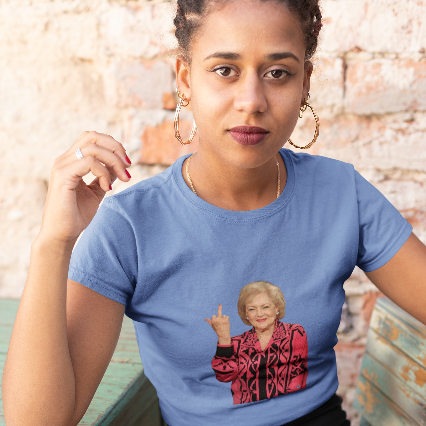 Betty White Middle Finger Women's T-Shirt