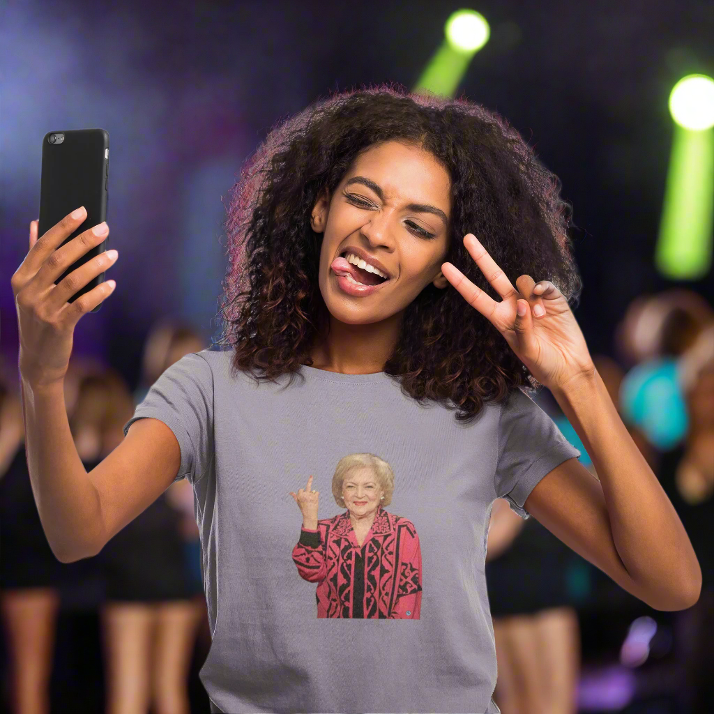Betty White Middle Finger Women's T-Shirt