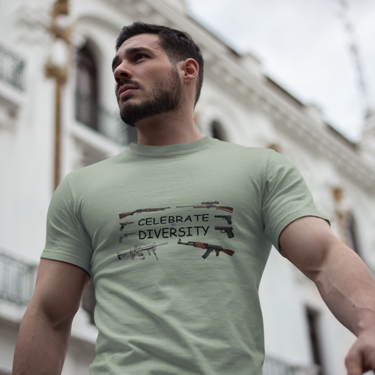 Celebrate Diversity - Guns Men's T-Shirt