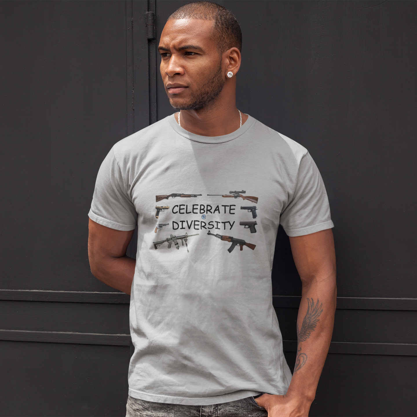 Celebrate Diversity - Guns Men's T-Shirt