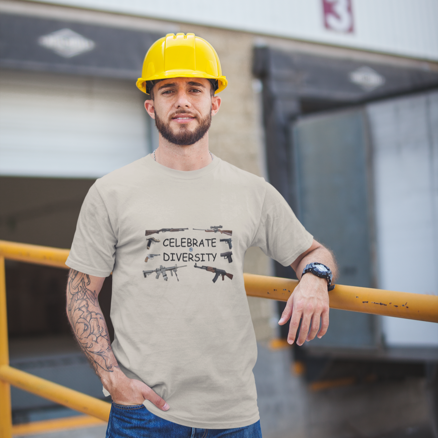 Celebrate Diversity - Guns Men's T-Shirt