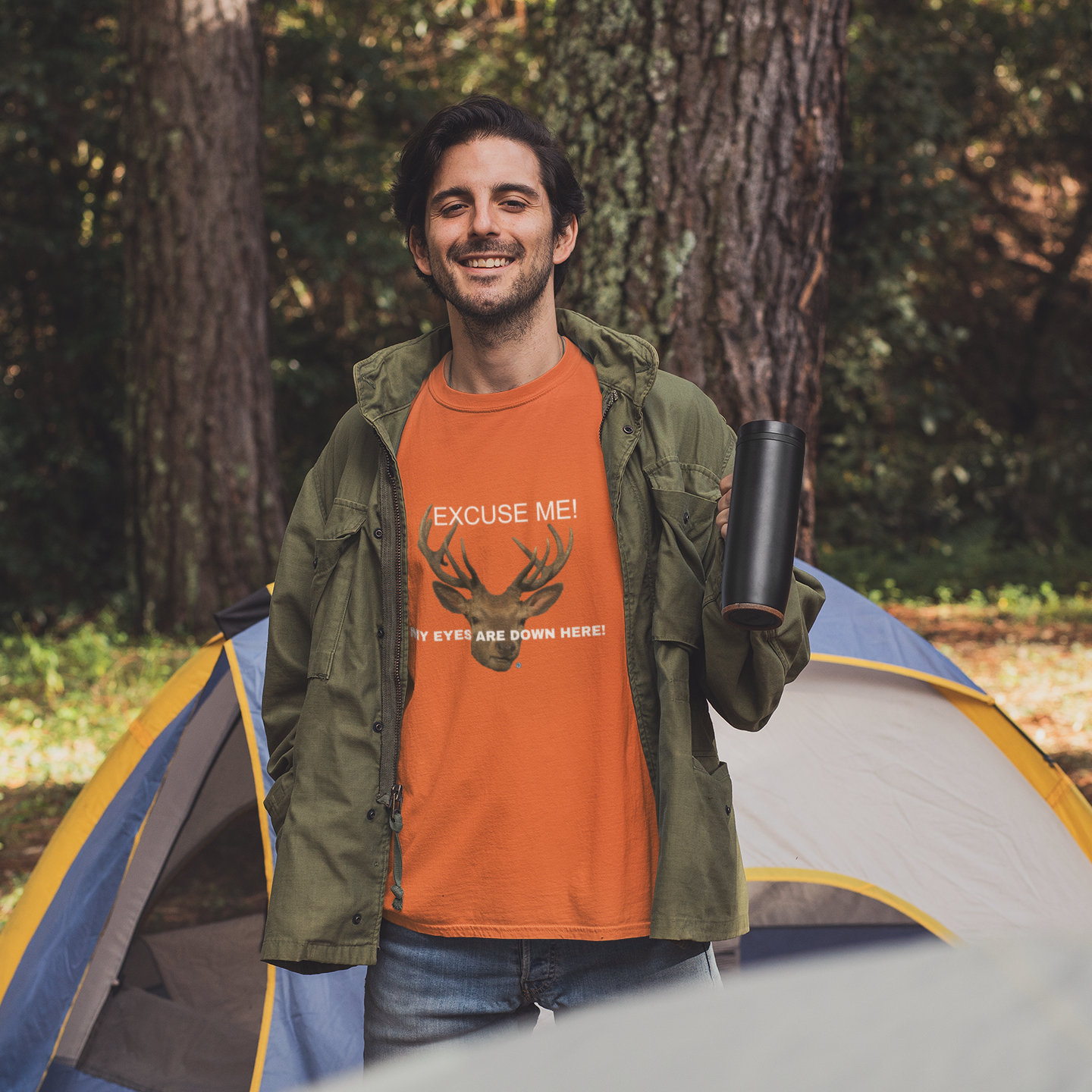 Eyes Down Here Buck Men's T-Shirt