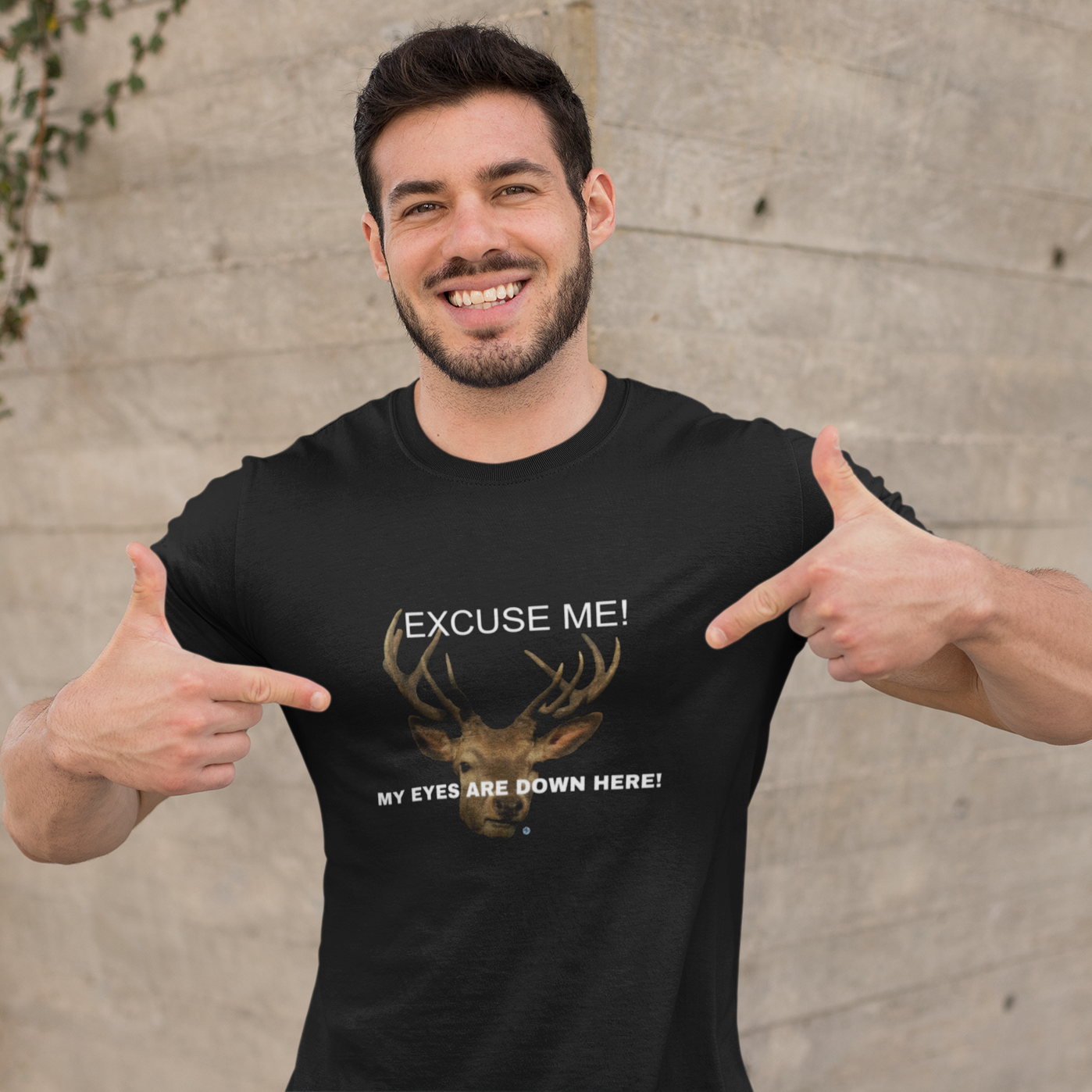 Eyes Down Here Buck Men's T-Shirt