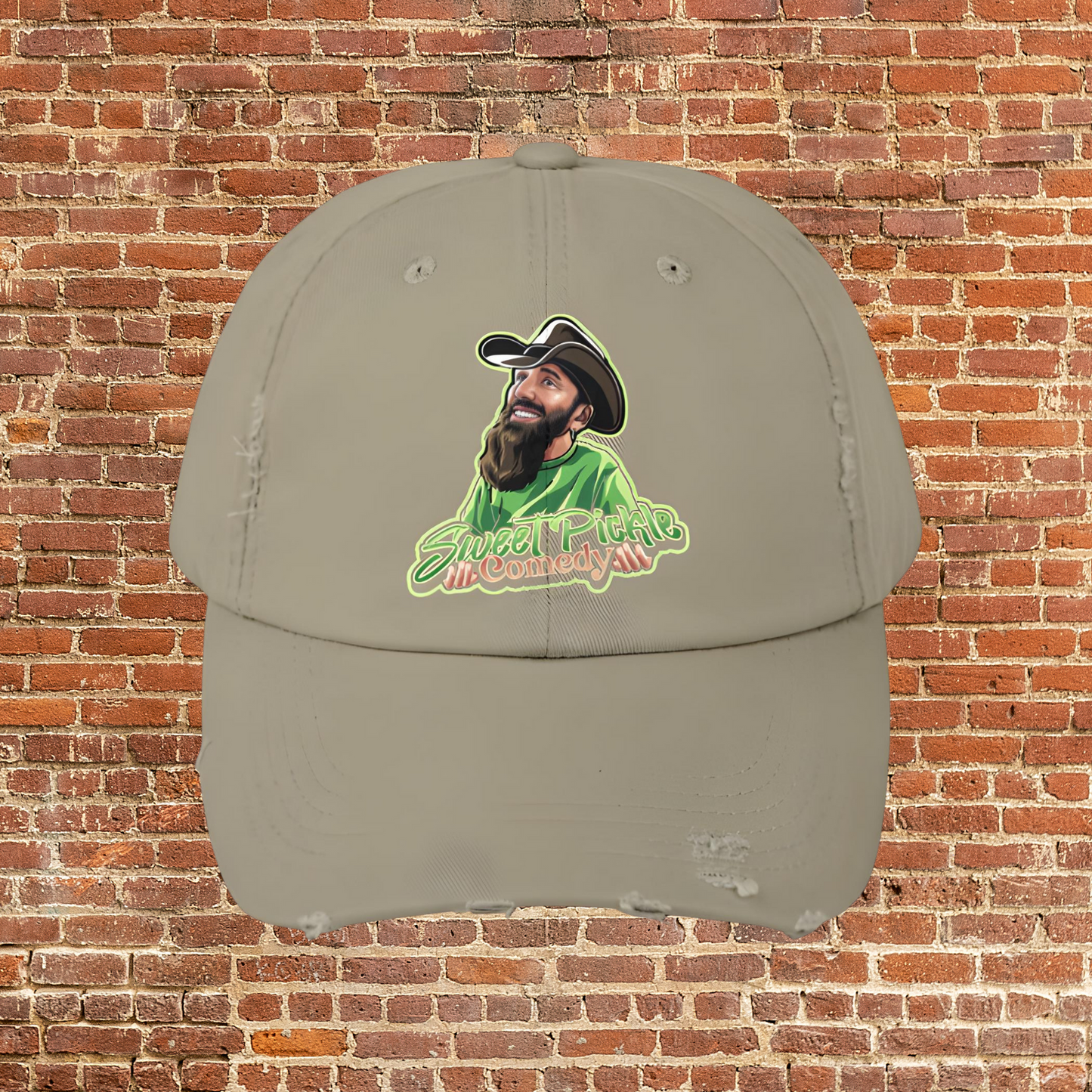 Sweet Pickle Distressed Cap