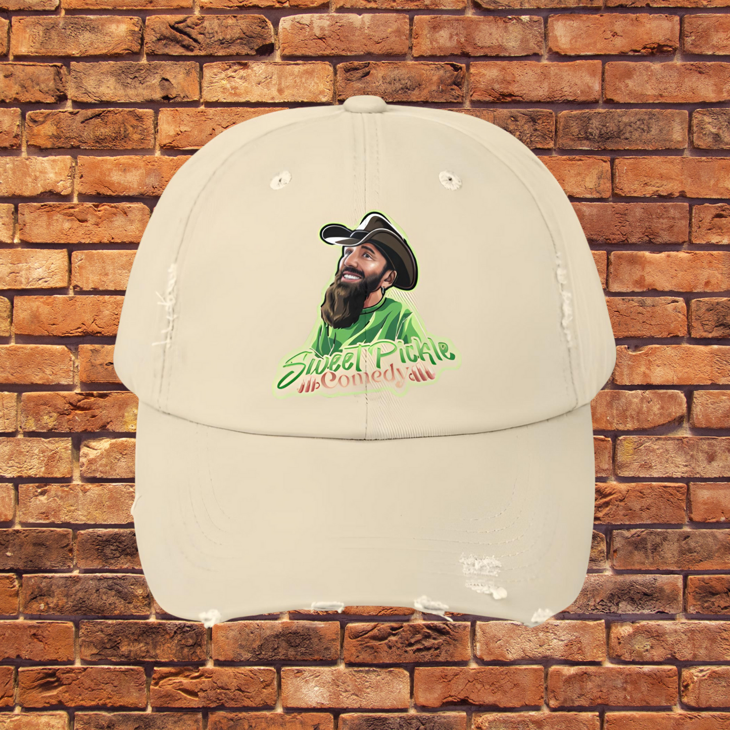 Sweet Pickle Distressed Cap