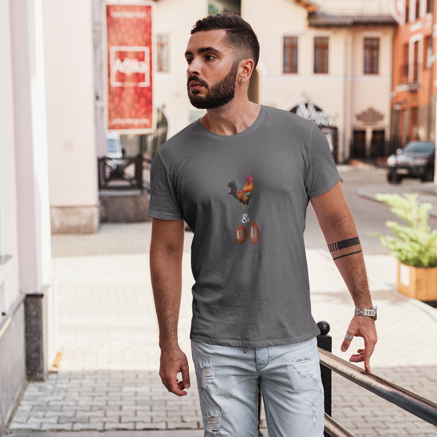 Cock & Footballs Men's T-Shirt