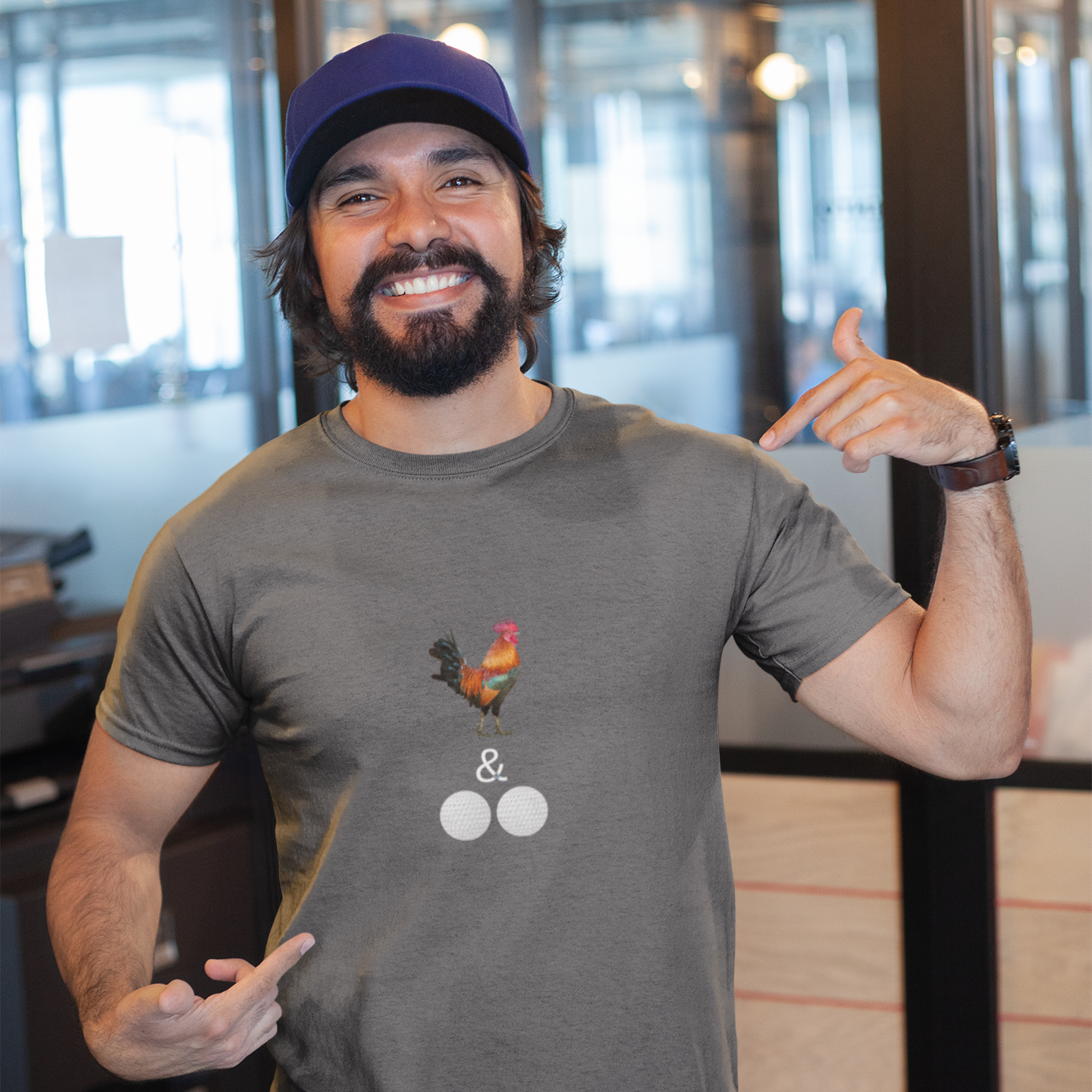 Cock & Golf Balls Men's T-Shirt