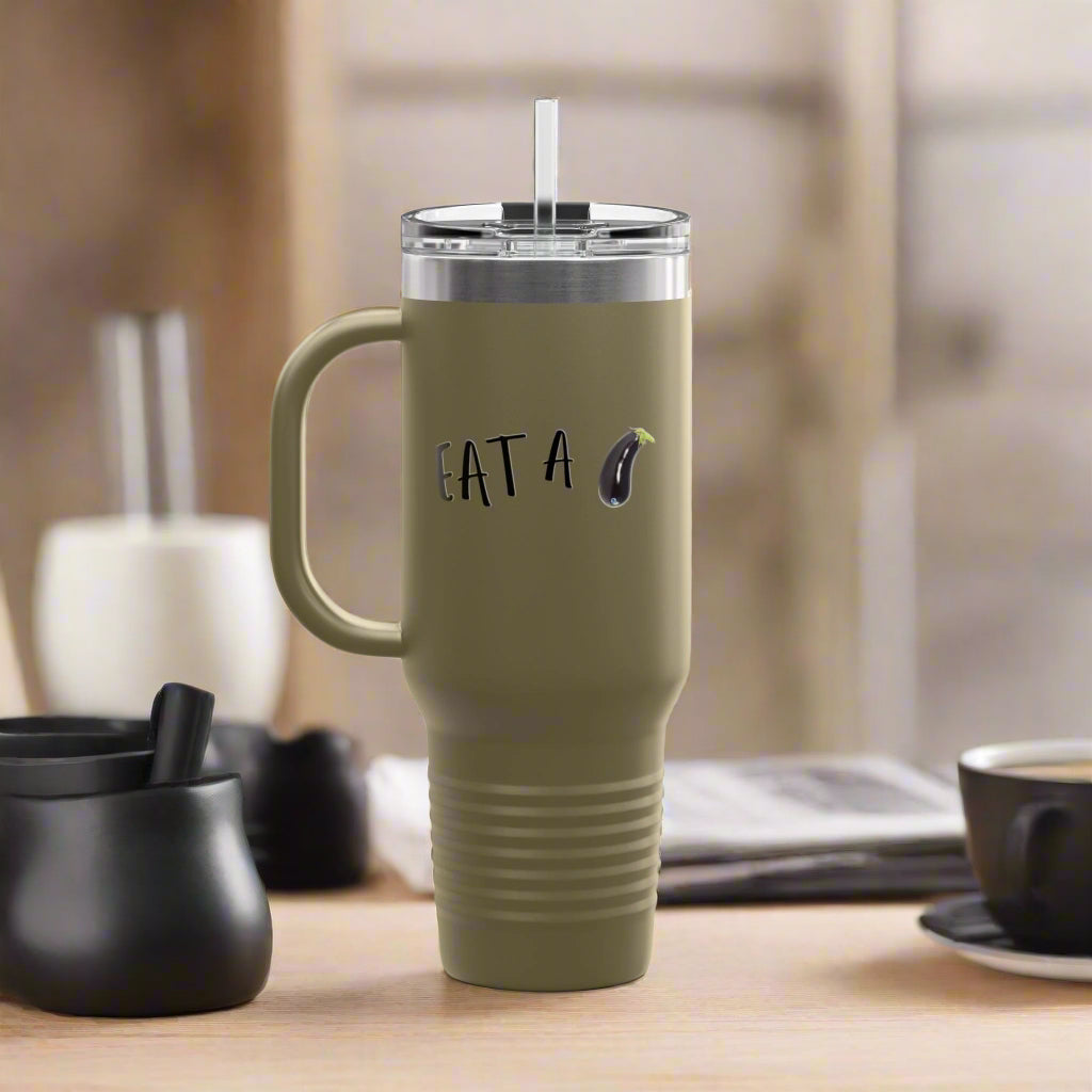 Eat A Dick Polar Camel Insulated Travel Mug, 40oz