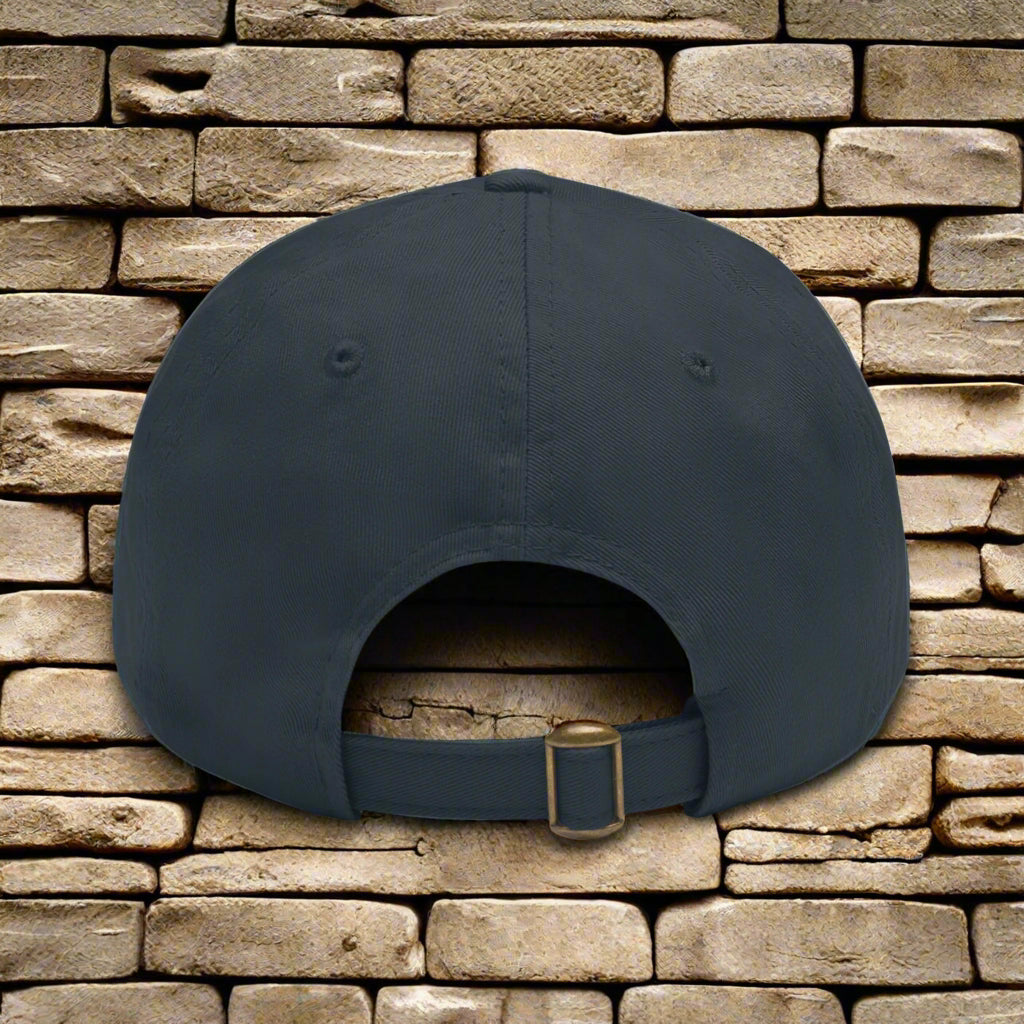 Sweet Pickle Dad Cap with Round Grey Leather Patch