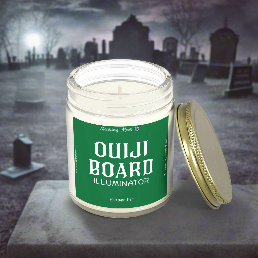 Ouiji Board Illuminator - Fraser Fir, Coconut Apricot Wax Candle