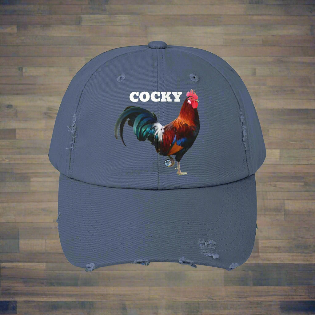Cocky Distressed Cap