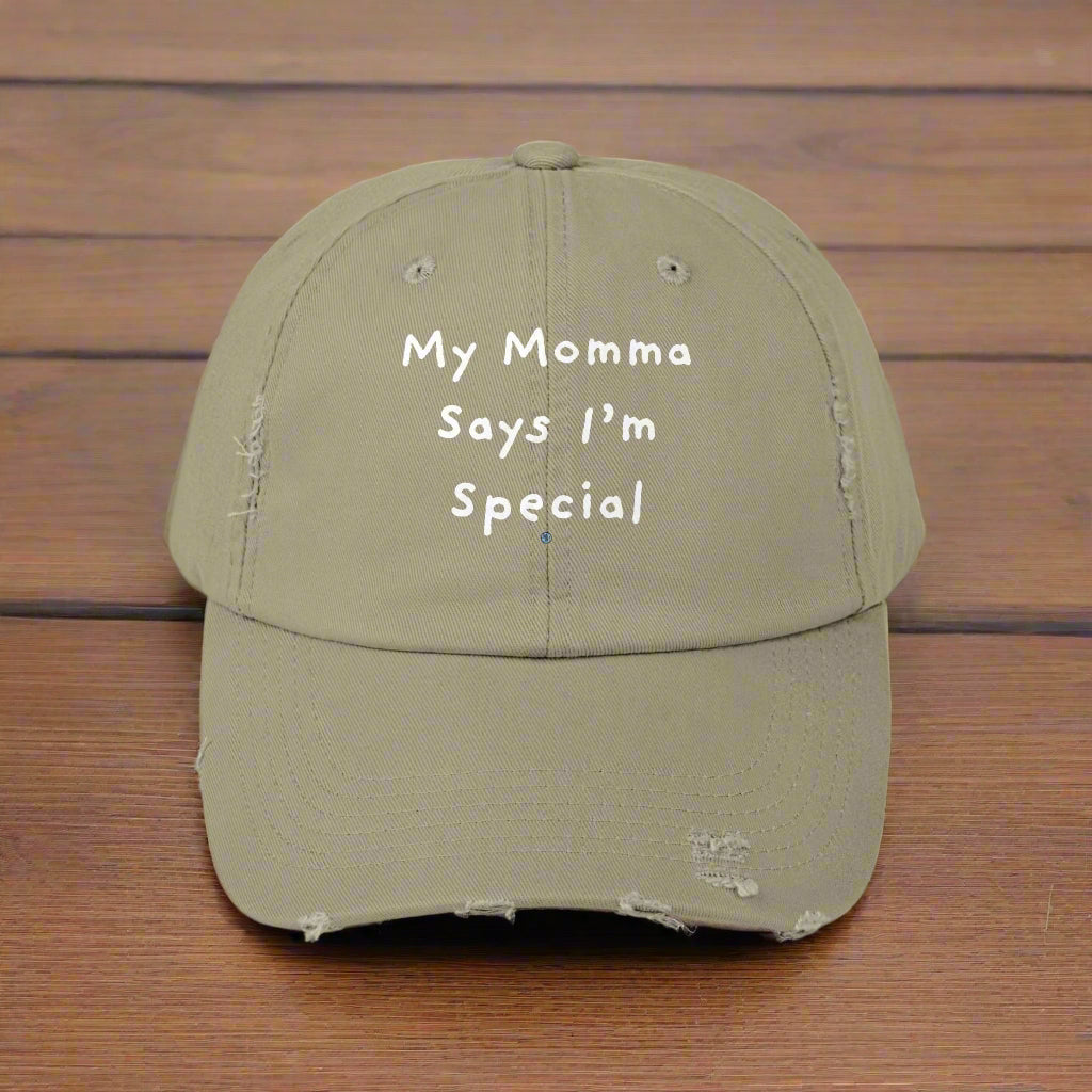 My Momma Says I'm Special Distressed Cap