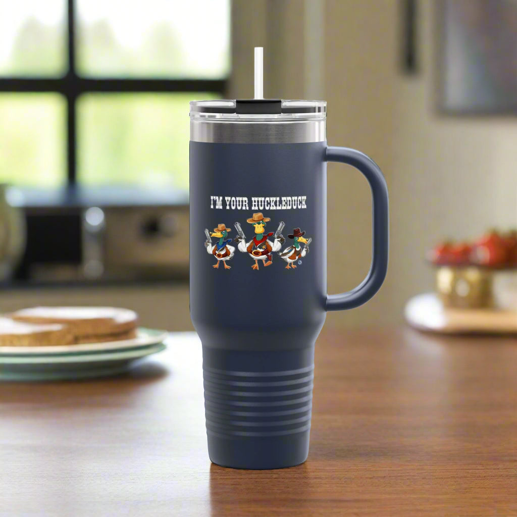 Huckleduck Polar Camel Insulated Travel Mug, 40oz