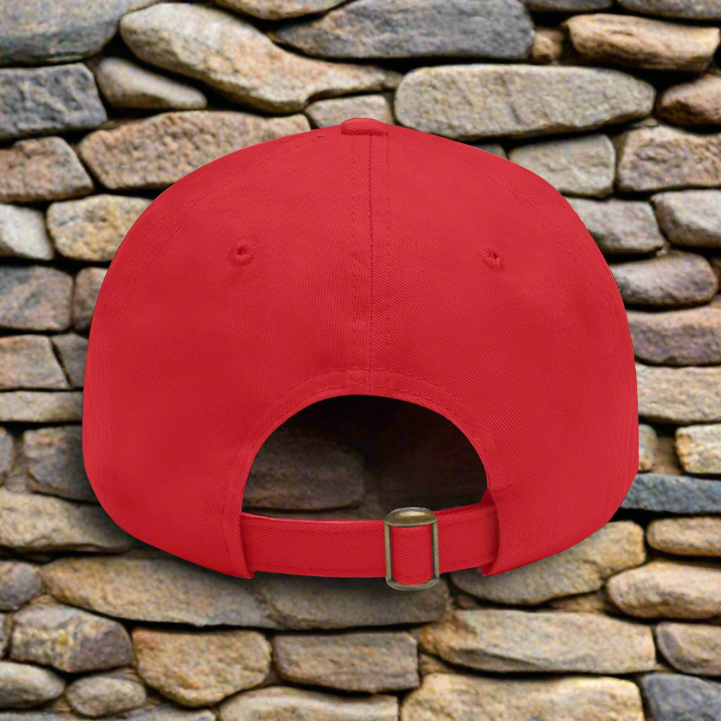 Sweet Pickle Dad Cap with Round Grey Leather Patch