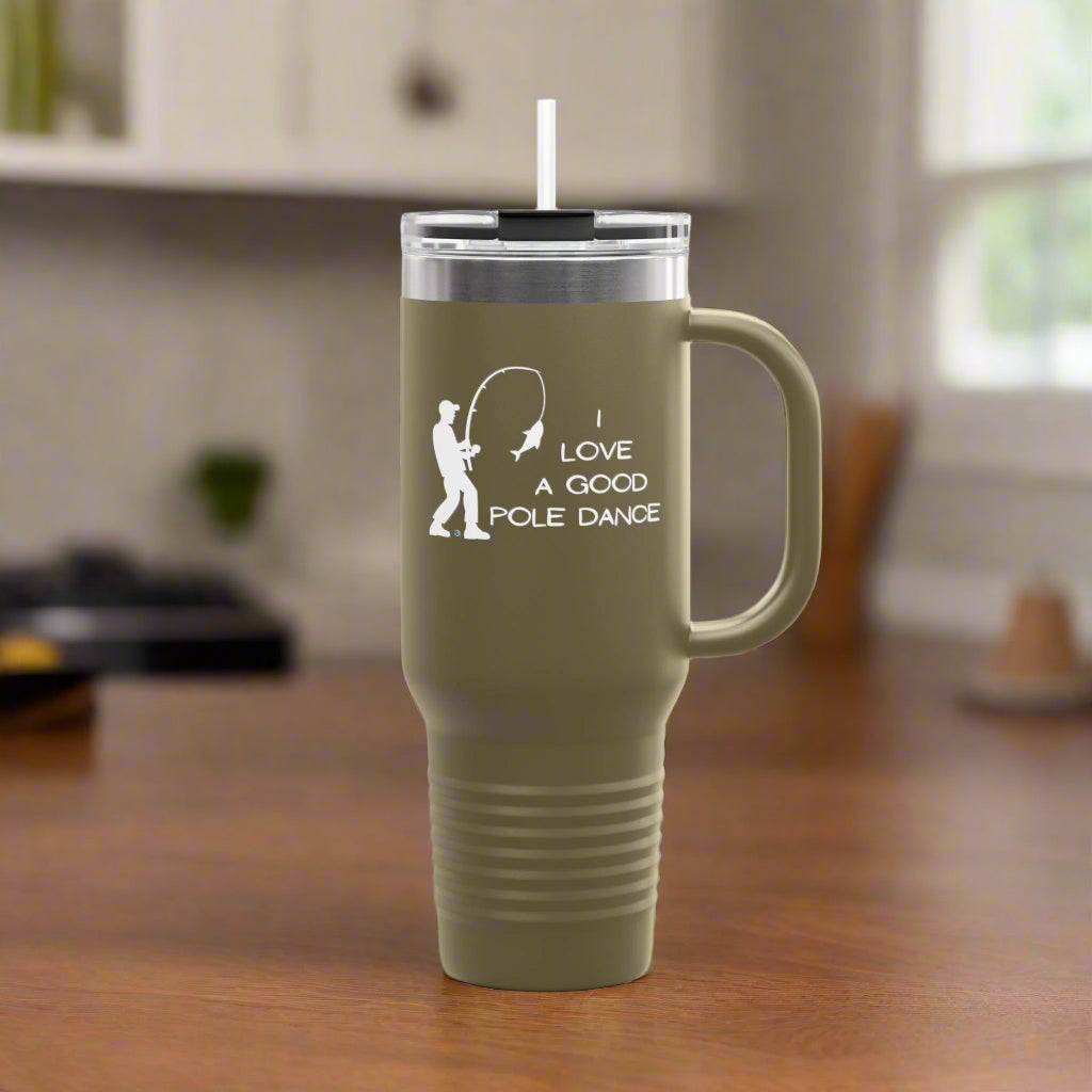 Pole Dance Polar Camel Insulated Travel Mug, 40oz