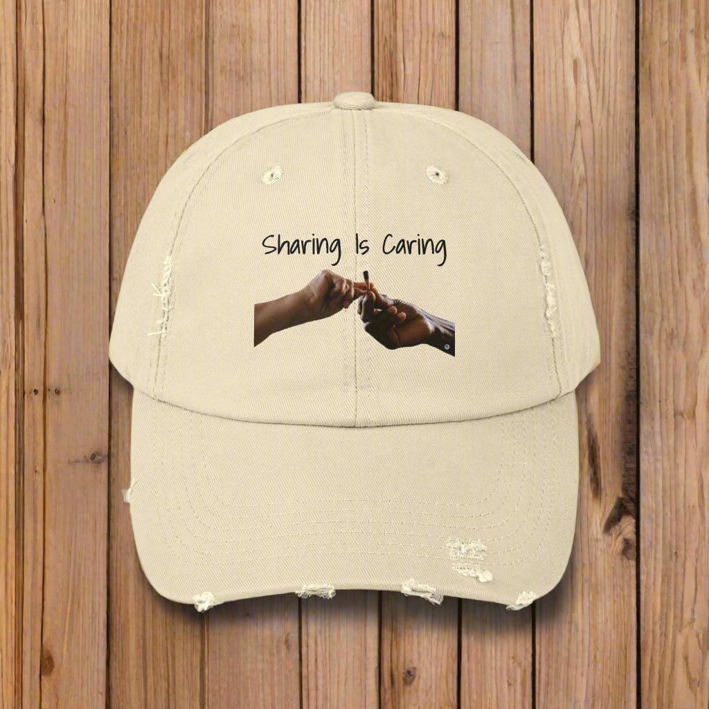 Sharing Is Caring Joint Distressed Cap