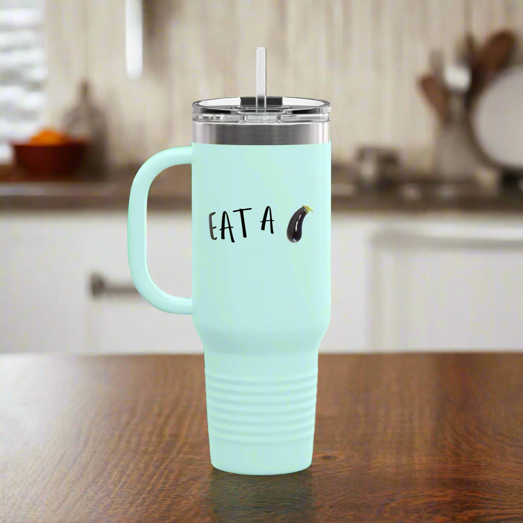 Eat A Dick Polar Camel Insulated Travel Mug, 40oz