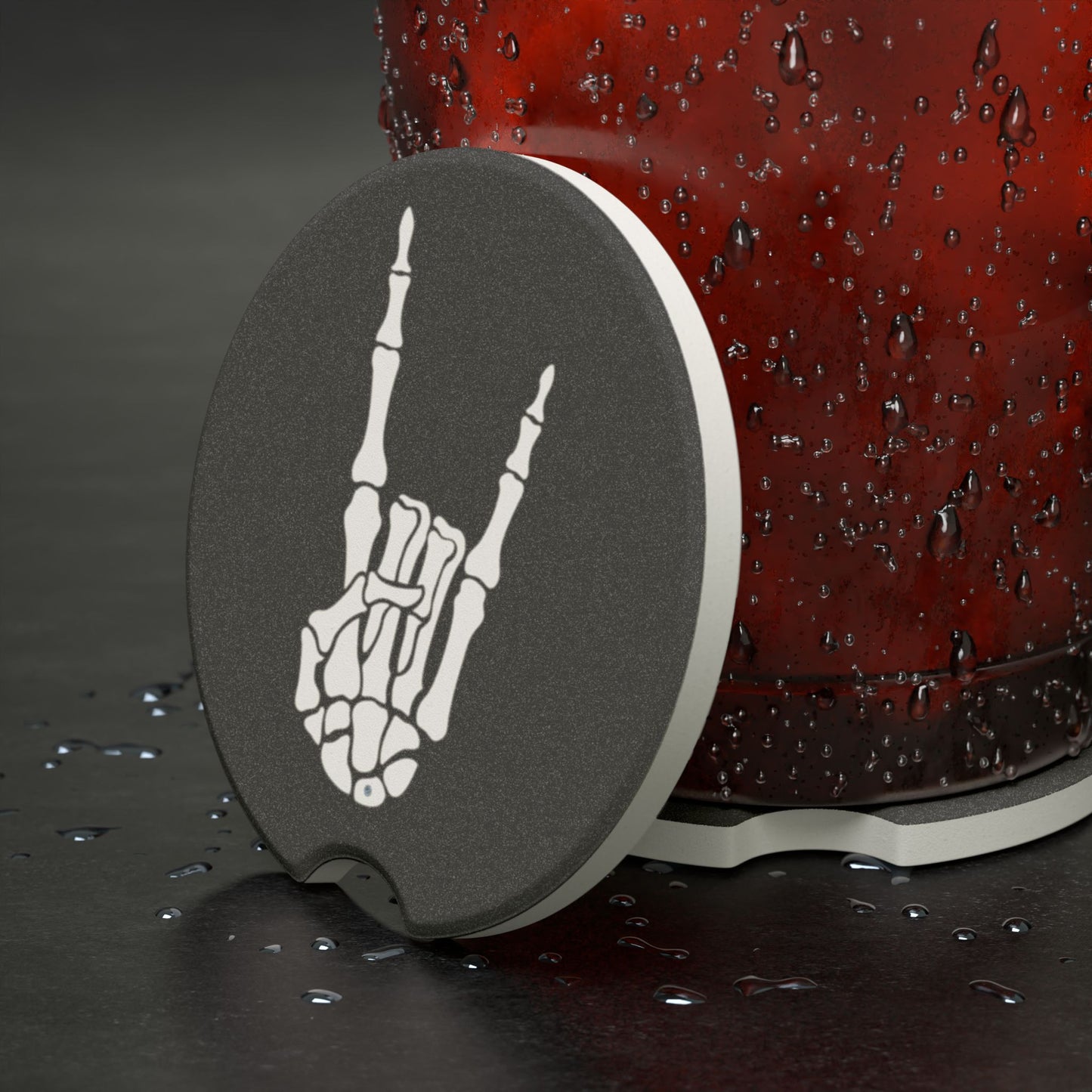 Rock On Soapstone Car Coaster