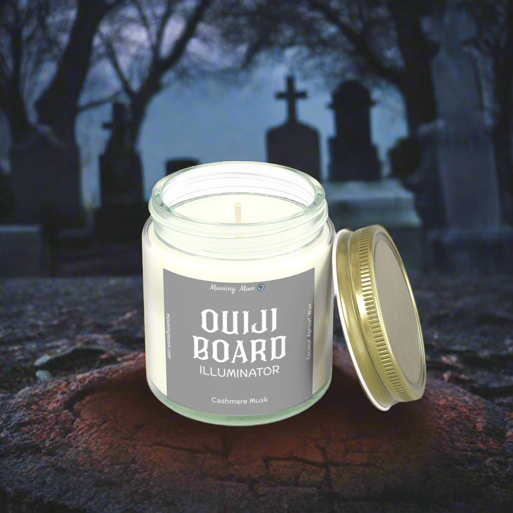 Ouiji Board Illuminator - Cashmere Musk, Coconut Apricot Wax Candle