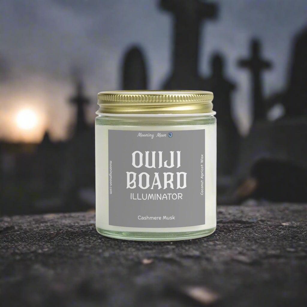 Ouiji Board Illuminator - Cashmere Musk, Coconut Apricot Wax Candle