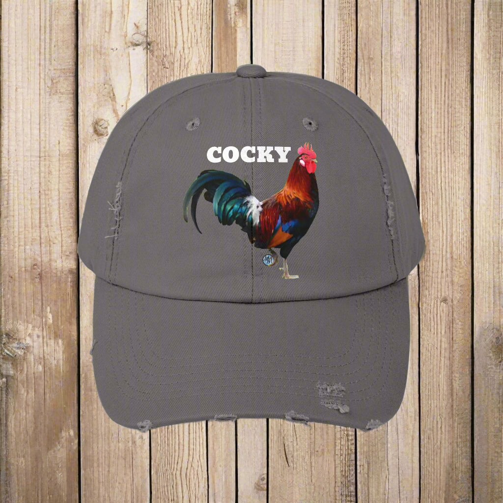 Cocky Distressed Cap