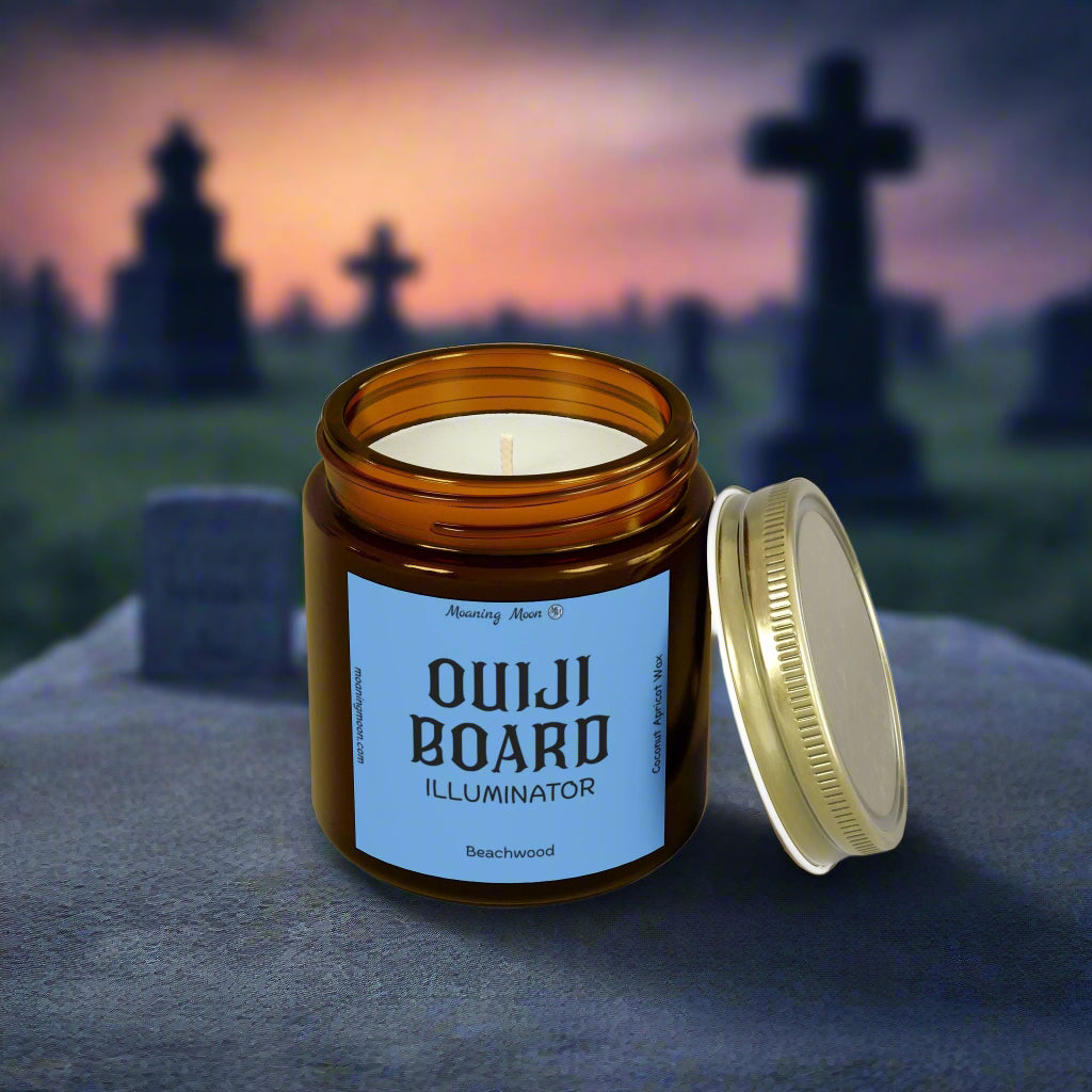 Ouiji Board Illuminator - Beachwood, Coconut Apricot Wax Candle